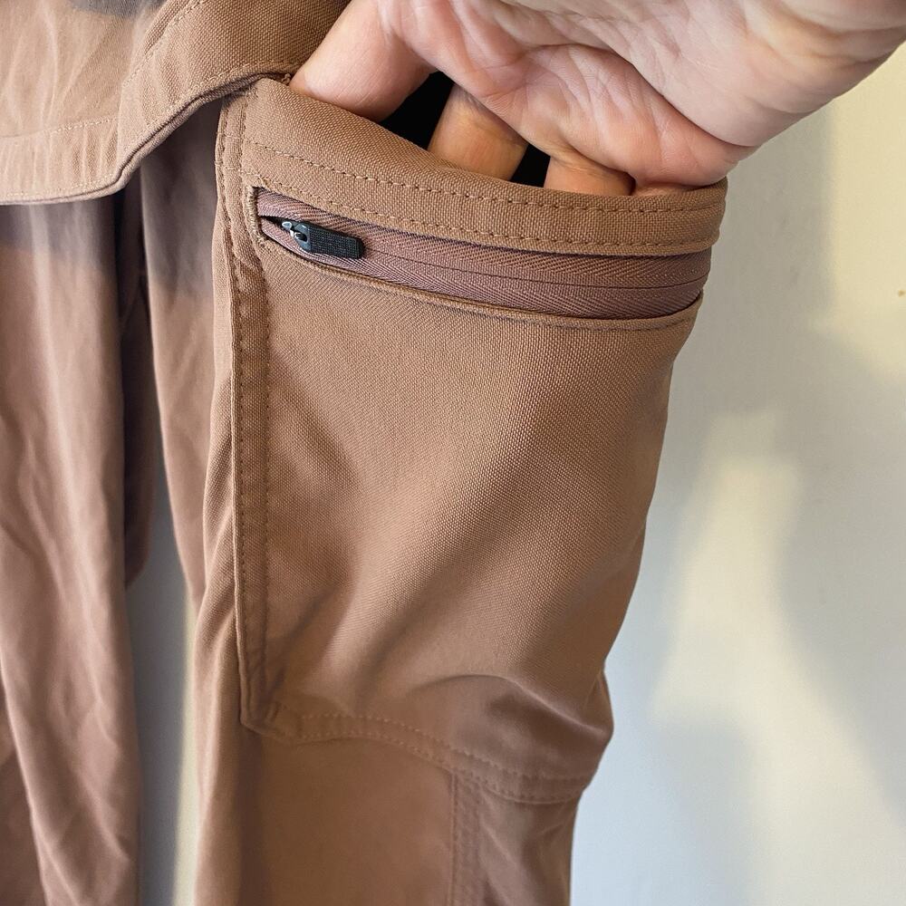 Carhartt Modern Fit Women S Work Scrub Nurse Uniform Set Brown Top & Pants - Picture 8 of 13